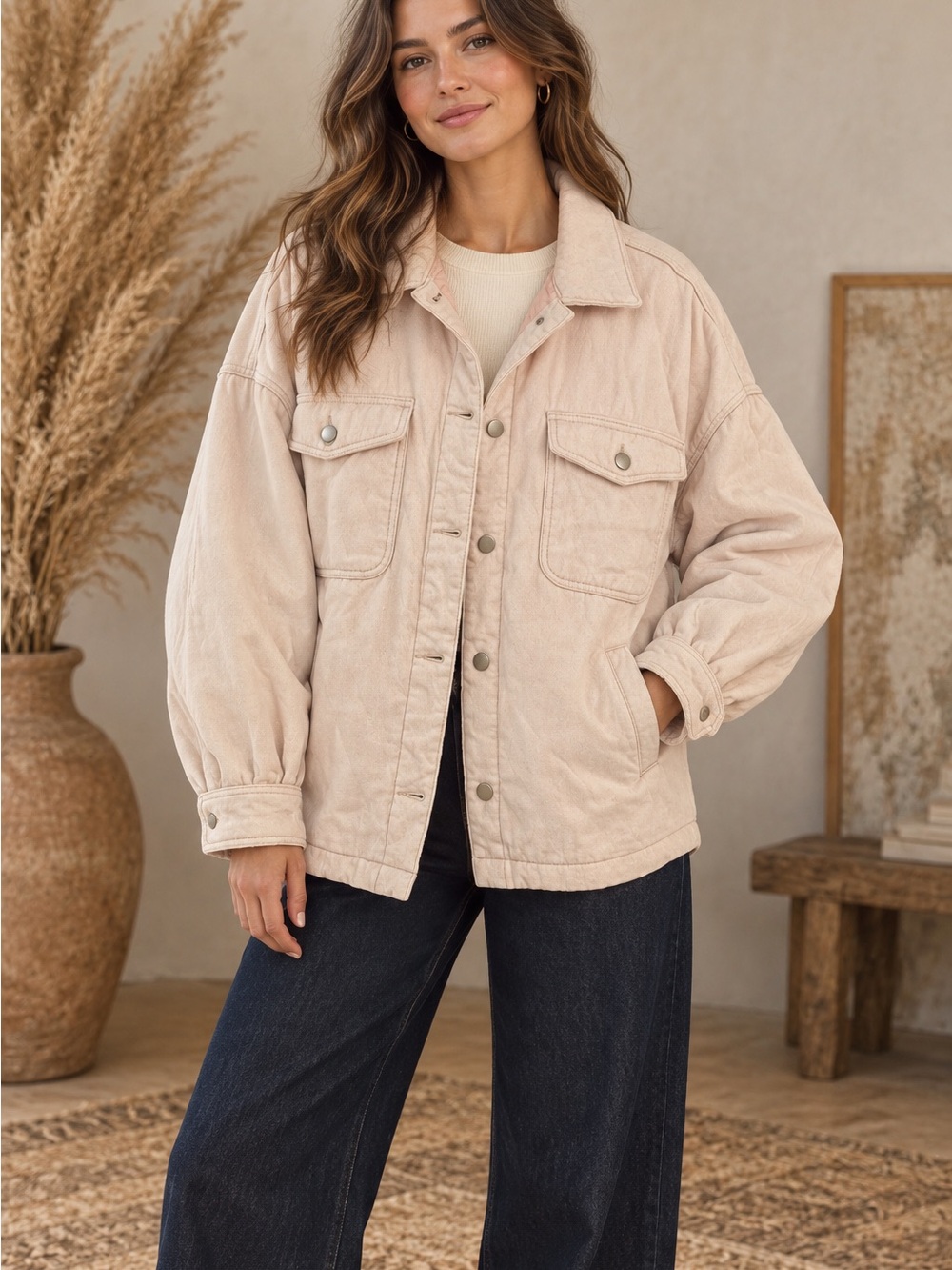 POL Blush Denim Jacket (111178) 🍂 ☀️
